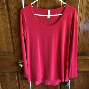 3/$25 LulaRoe Lynnae Pink Melon Long Sleeve Top